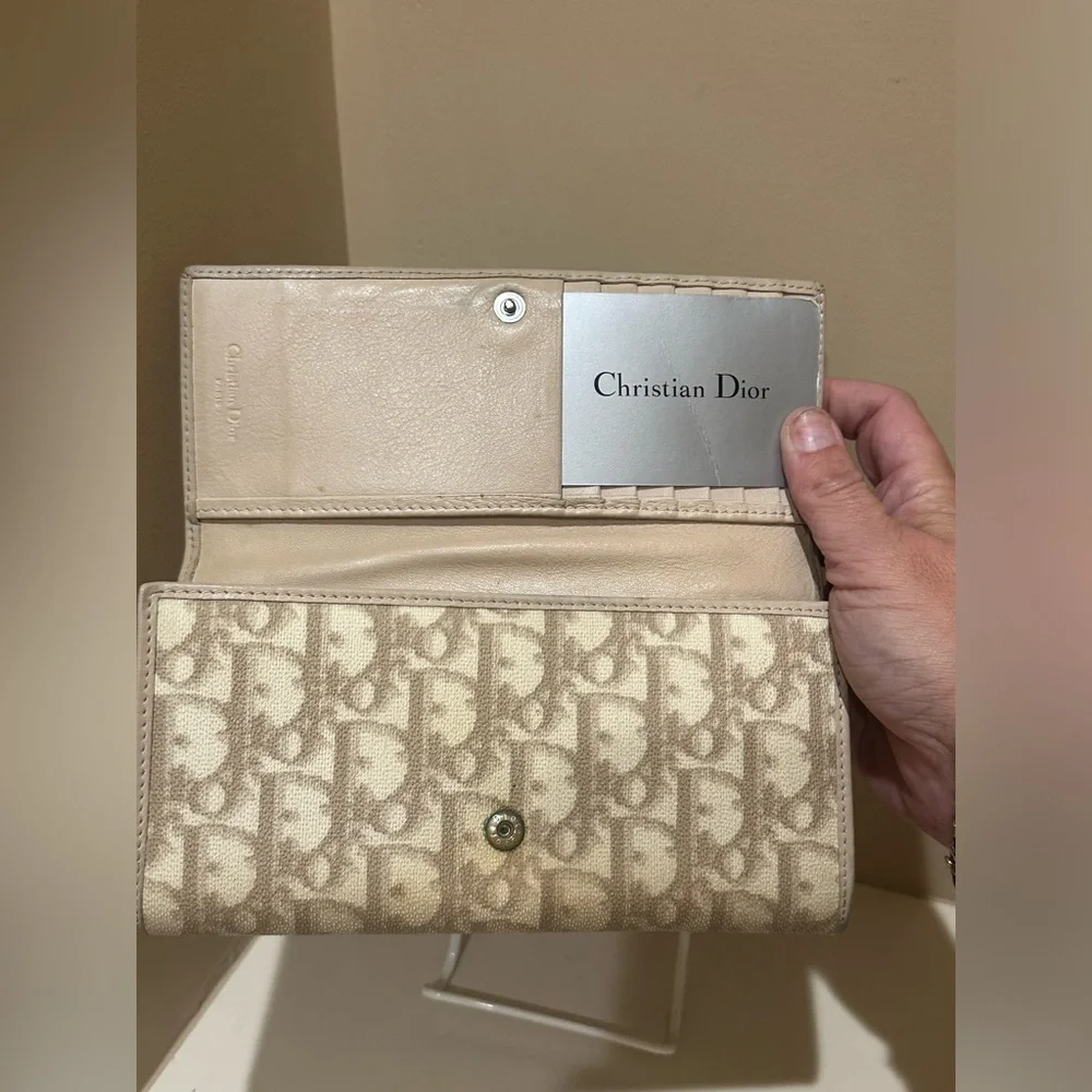 Christian Dior Brown Trotter Long Wallet